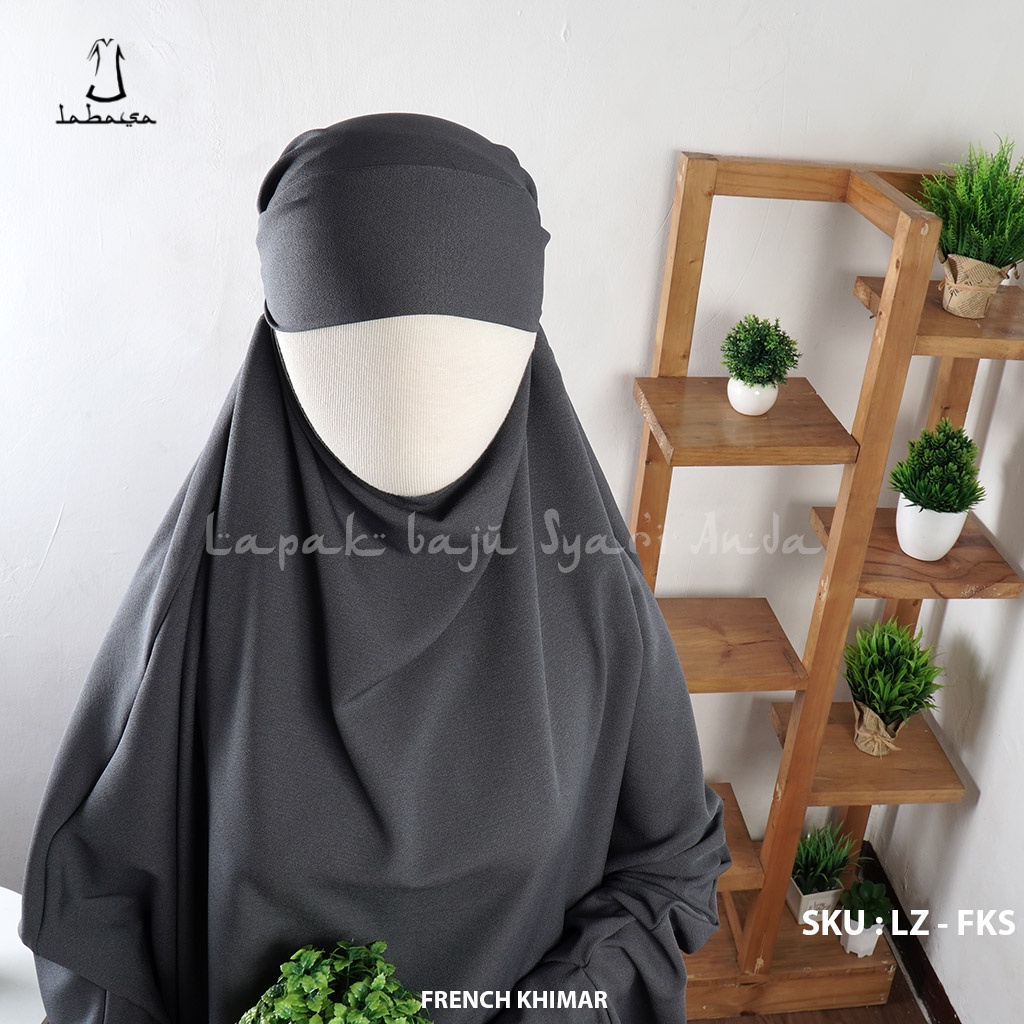 French Khimar Jumbo Square Manset Lengan Karet Labasa Ori | French Hijab | Fashion Muslim