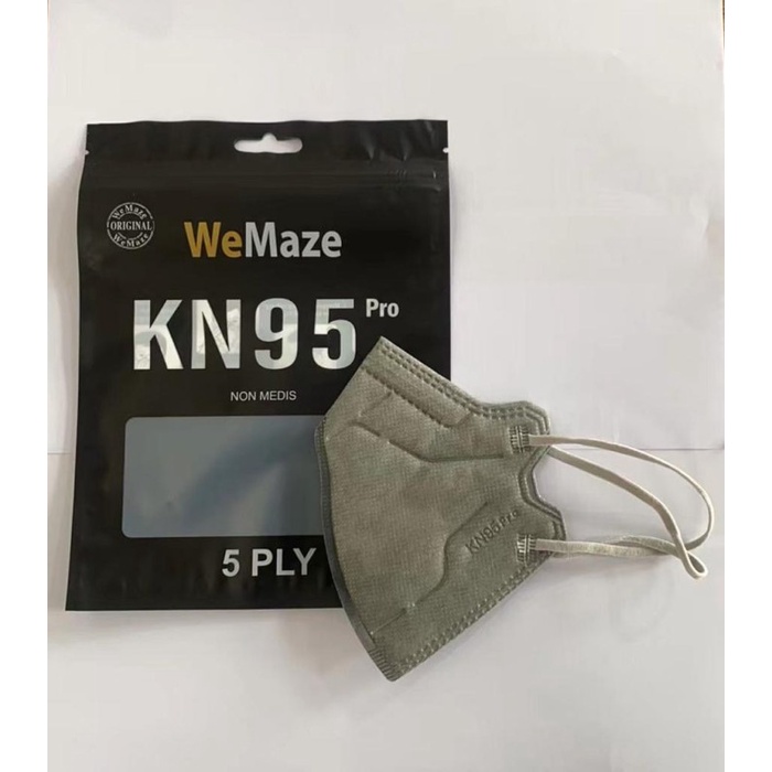 [ WE MASK ] Masker KN95 PRO / KF94 PRO 5ply model AER PRO isi 10pcs