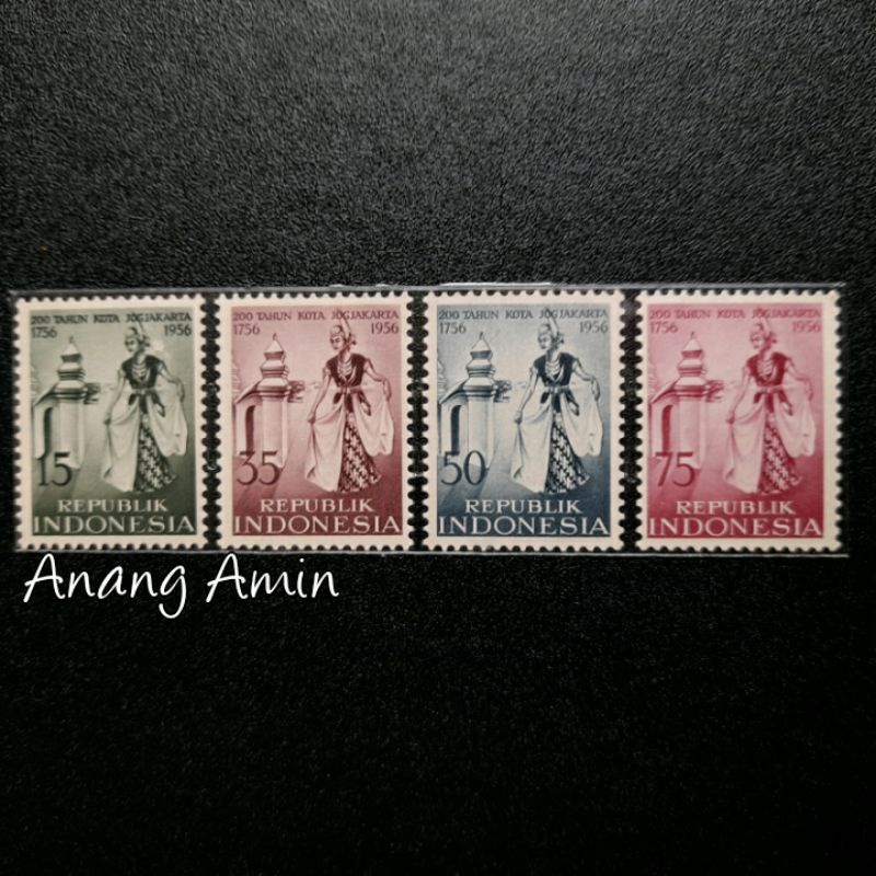 

LOT.F87 PRANGKO INDONESIA I-29 4V 200TH YOGYAKARTA 1956