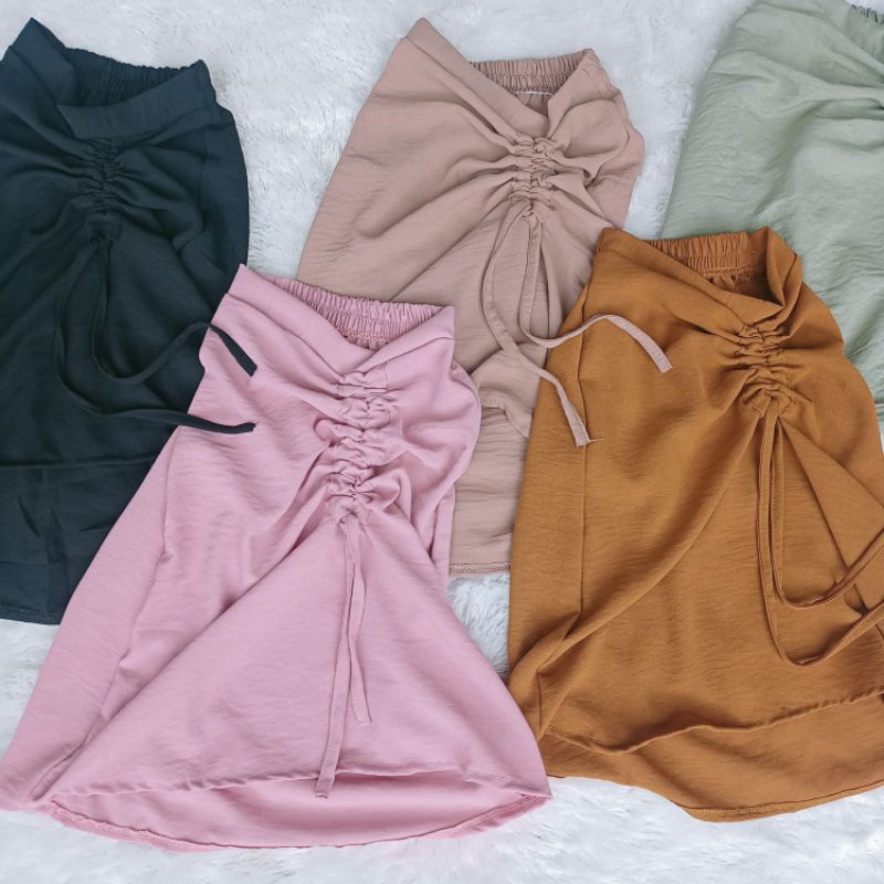 ROK SERUT CRINCLE AIRFLOW ANAK M 1-3 TAHUN ROK KERUT Panjang Anak Perempuan rok anak crinkle