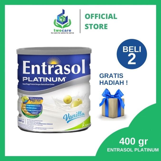 

[ COD ] Entrasol Platinum 400 gr Vanila - Susu Lansia