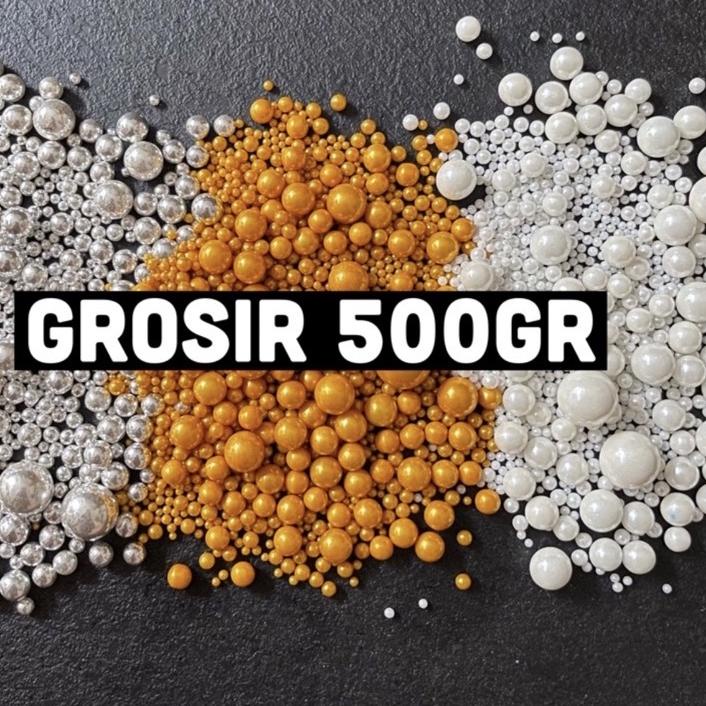 

Diskon✔️Sprinkle Grosir 500gr Pearl Beads Mix / Glitter Ball / Mix Candy Mutiara Hiasan Kue|KD1