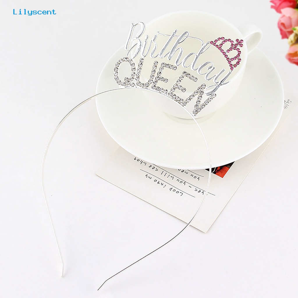 Headband Tiara Berlian Imitasi Stretch Untuk Ulang Tahun Anak Perempuan