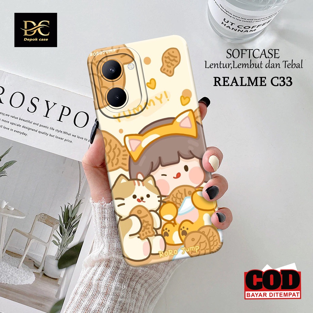 Case Realme C33 Terbaru - Fhasion Case KARTUN - Casing Hp Realme C33 Terbaru - Softcase Hp Realme C3