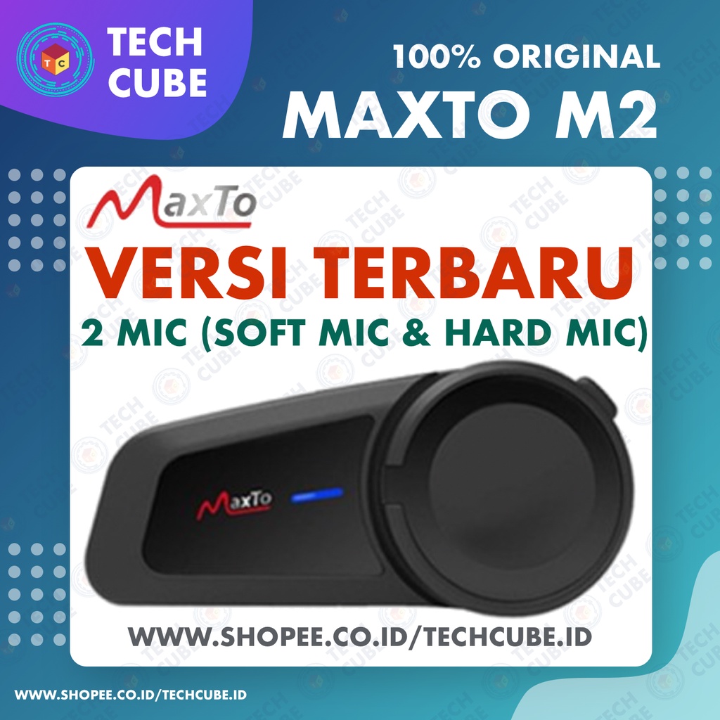 Maxto M2 Bluetooth Radio FM Intercom Helm 6 Rider Alternatif EJEAS Q7 V6 PRO M2C