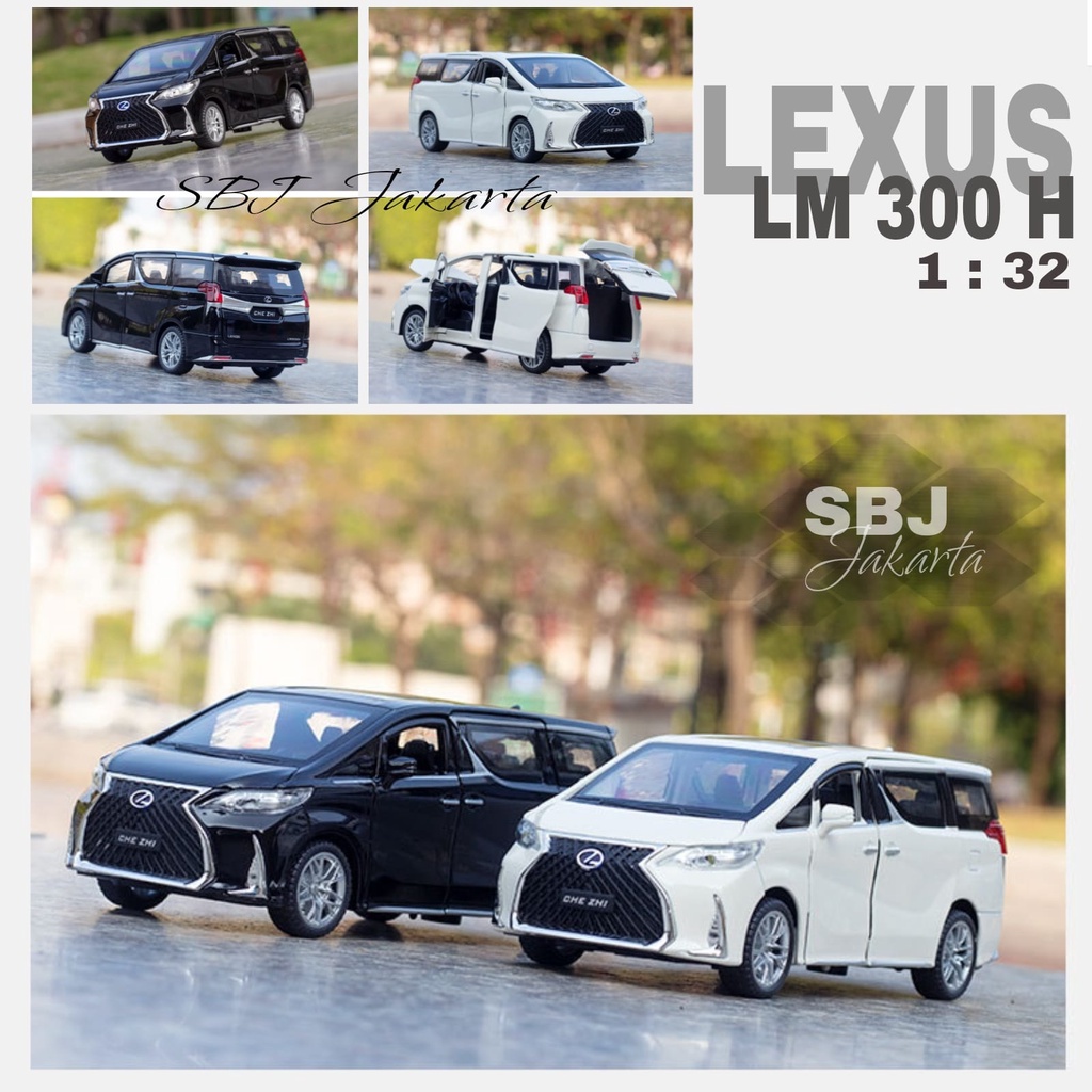 Diecast miniatur mobil LEXUS LM300H brothernya alphard skala 1 : 32