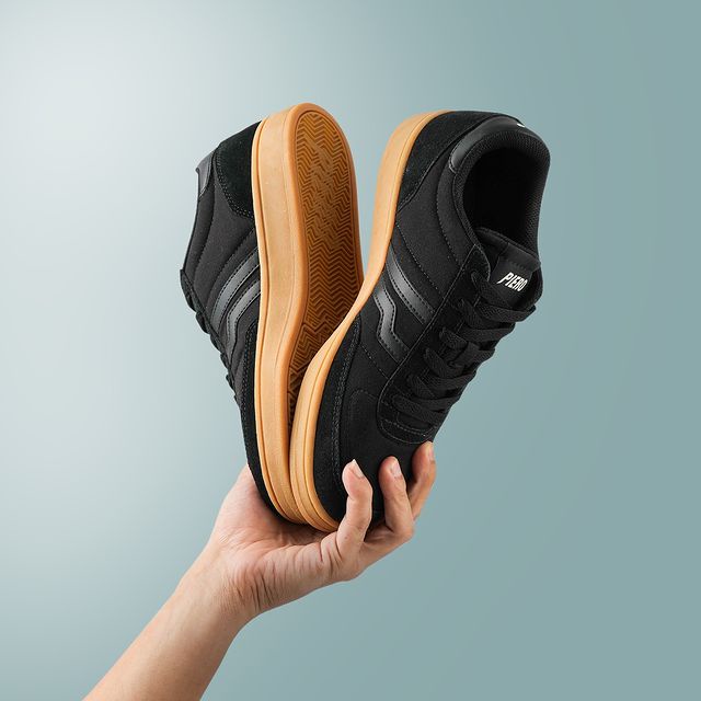 Sepatu Casual Piero Derby Black Gum