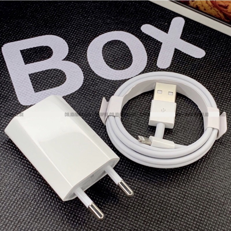 1 Set Paket Charger Iphone Adaptor + Kabel Data Adapter Batok Kepala Charger Casan Chargeran Cesan Chasan Fast Charging Lightning Travel Charger Ori 100% Lightning Aipon 5/5s/6/6s/6+/7/7+/8/8+/X/Xs//XR/11/11PRO/12/Pro/HP26
