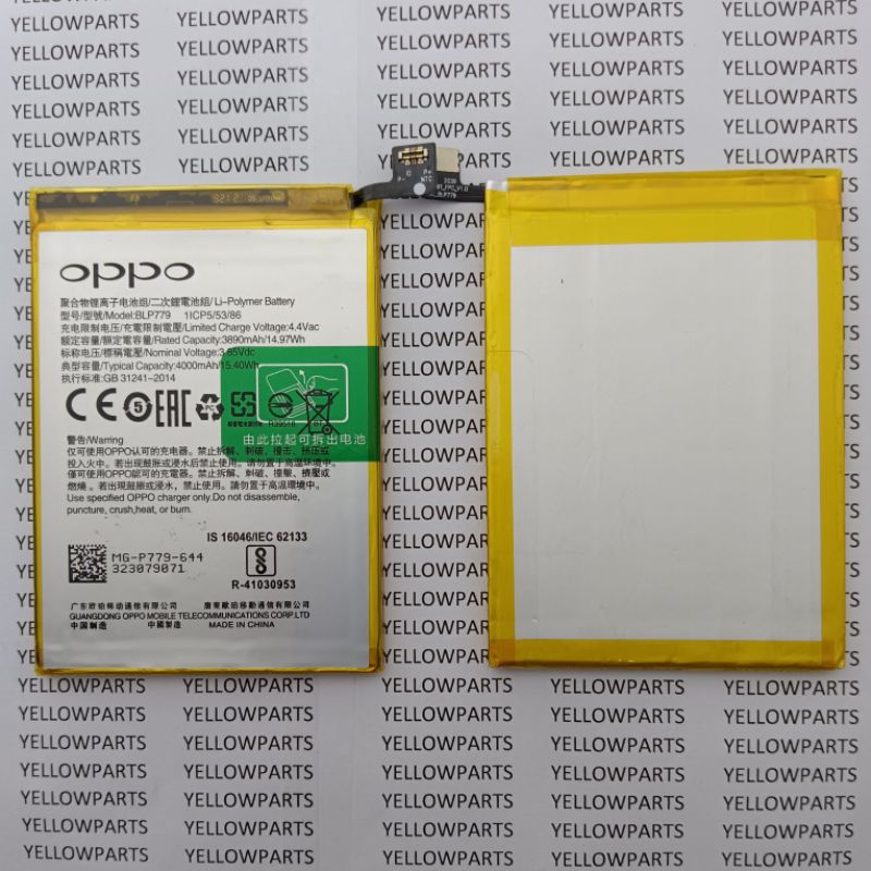 BATT BATTERY BATERAI BATRE OPPO A92S RENO 4F BLP779 ORIGINAL