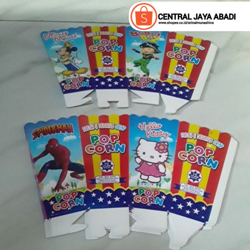 

100 LEMBAR KERTAS POPCORN 12 × 6 KUALITAS TERBAIK | DUS POPCORN BERKUALITAS | KOTAK POPCORN SERI DESAIN LAMA