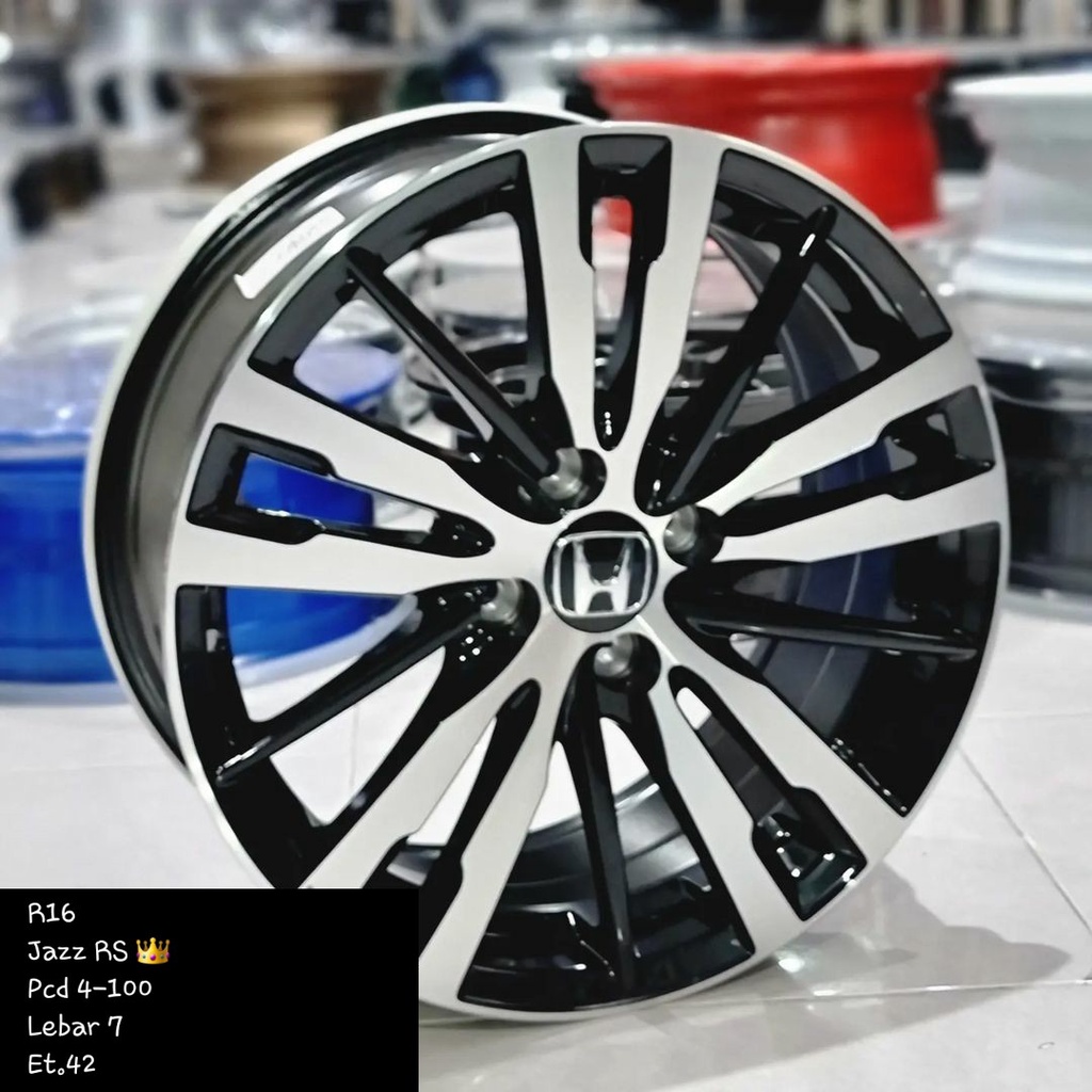 velg replika jazz rs ring 16 lebar 7 cocok untuk brio city yaris agya