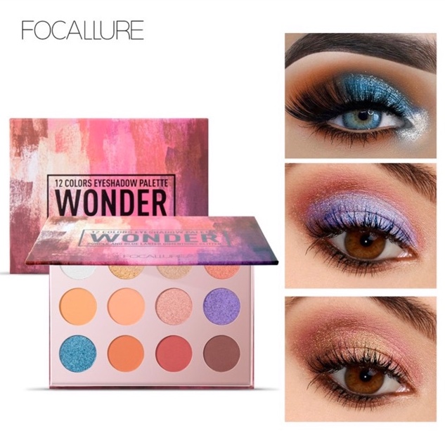 FOCALLURE 12 COLORS EYESHADOW PALETTE