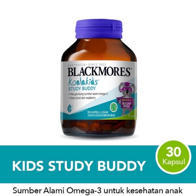 Blackmores - Koala Kids Study Buddy Fruity Fishies Vitamin Anak