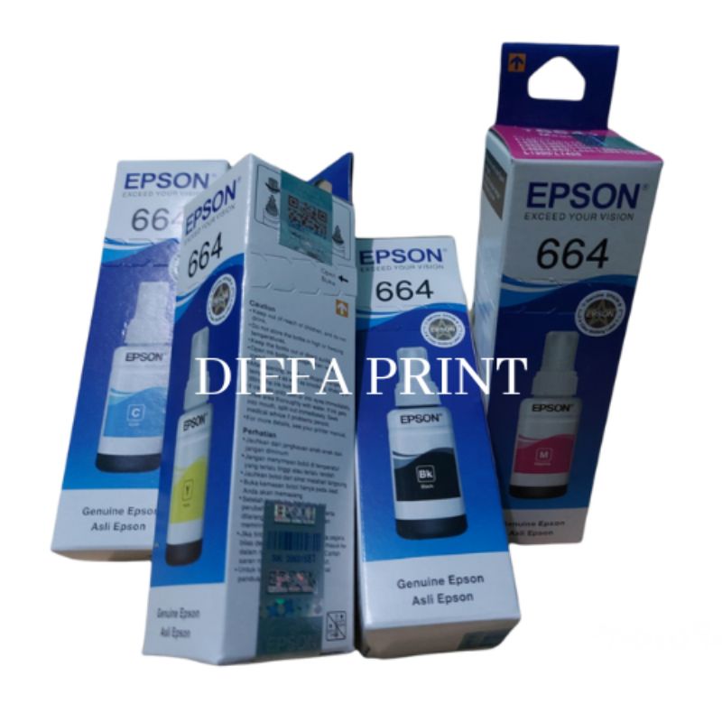 Tinta Printer L100 L110 L120 L121 L200 L210 L220 L300 L310 L350 L355 L360 L365 L380 L385 L405 L485 L550 L555 L565 L655 L1300 L1455 Original 70ml