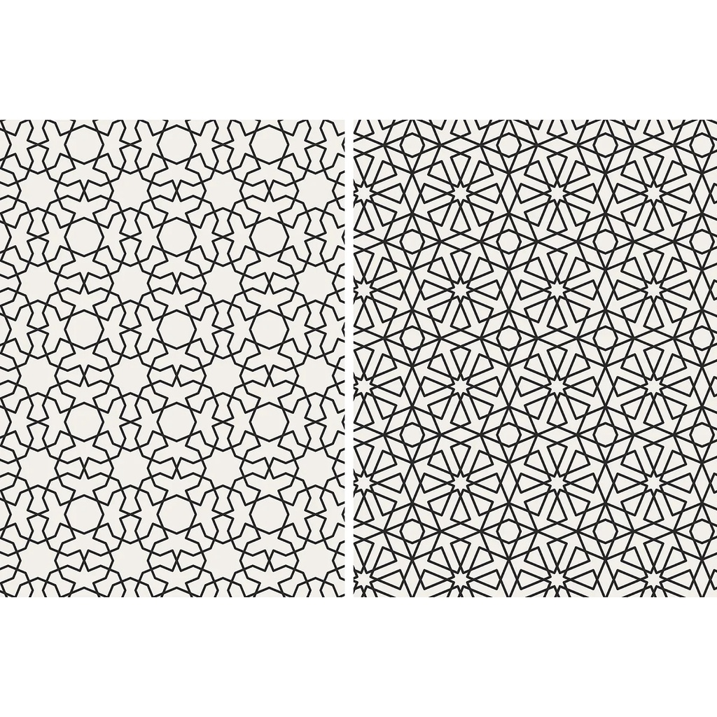 Set Of Traditional Arabian Patterns