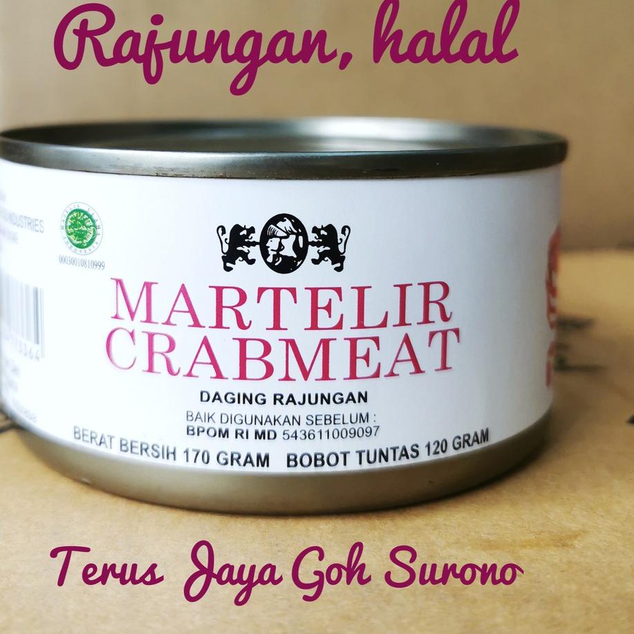 

Bestseller--Martelir Crabmeat Daging Rajungan Kaleng Kepiting Kaleng