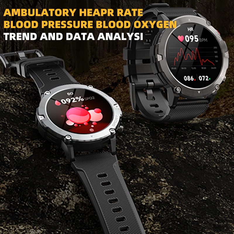 Jam Tangan Outdoor Pria✅C21 IP68 Waterproof Bluetooth Call Men Jam Tangan Pintar Pria Baterai Besar Olahraga Smartwatch Pria Sport Fitness Tracker