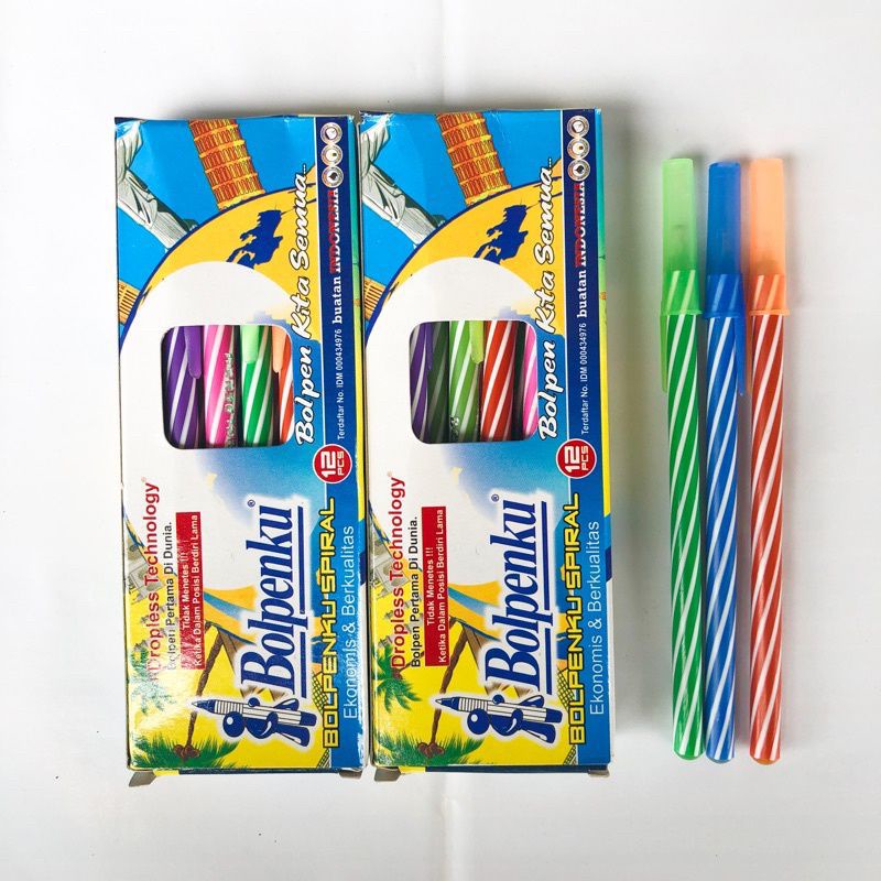 

(12pcs) BOLPEN LILIN PULPEN BOLPEN SPIRAL BOLPENKU