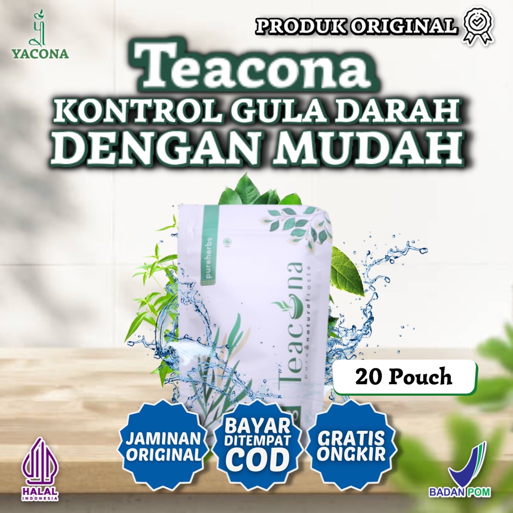 

TEACONA JAMU Diabetes 20 Kantong Original Official Store Teh Seduh Cara Baru Atasi Gula Darah Tinggi Dengan Herbal Alami BPOM HALAL MUI