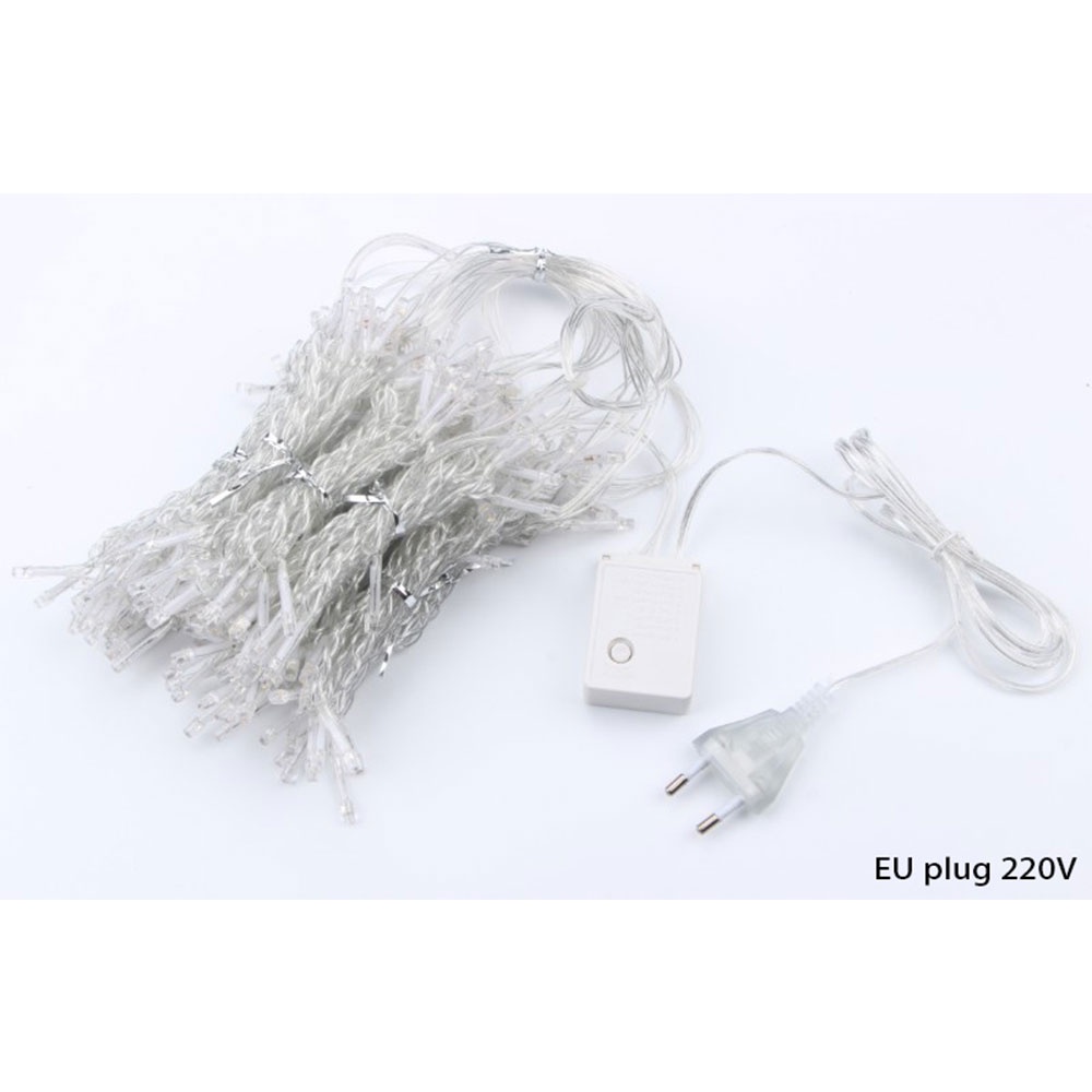 Lampu Tumblr Tirai LED 3x3 M Dekorasi Lampu Hias Natal Pesta Wedding