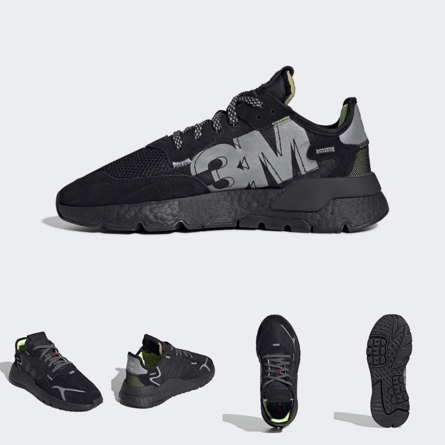 ADDS Nite Jogger X 3M Black BNIB EE5884 Sepatu Running