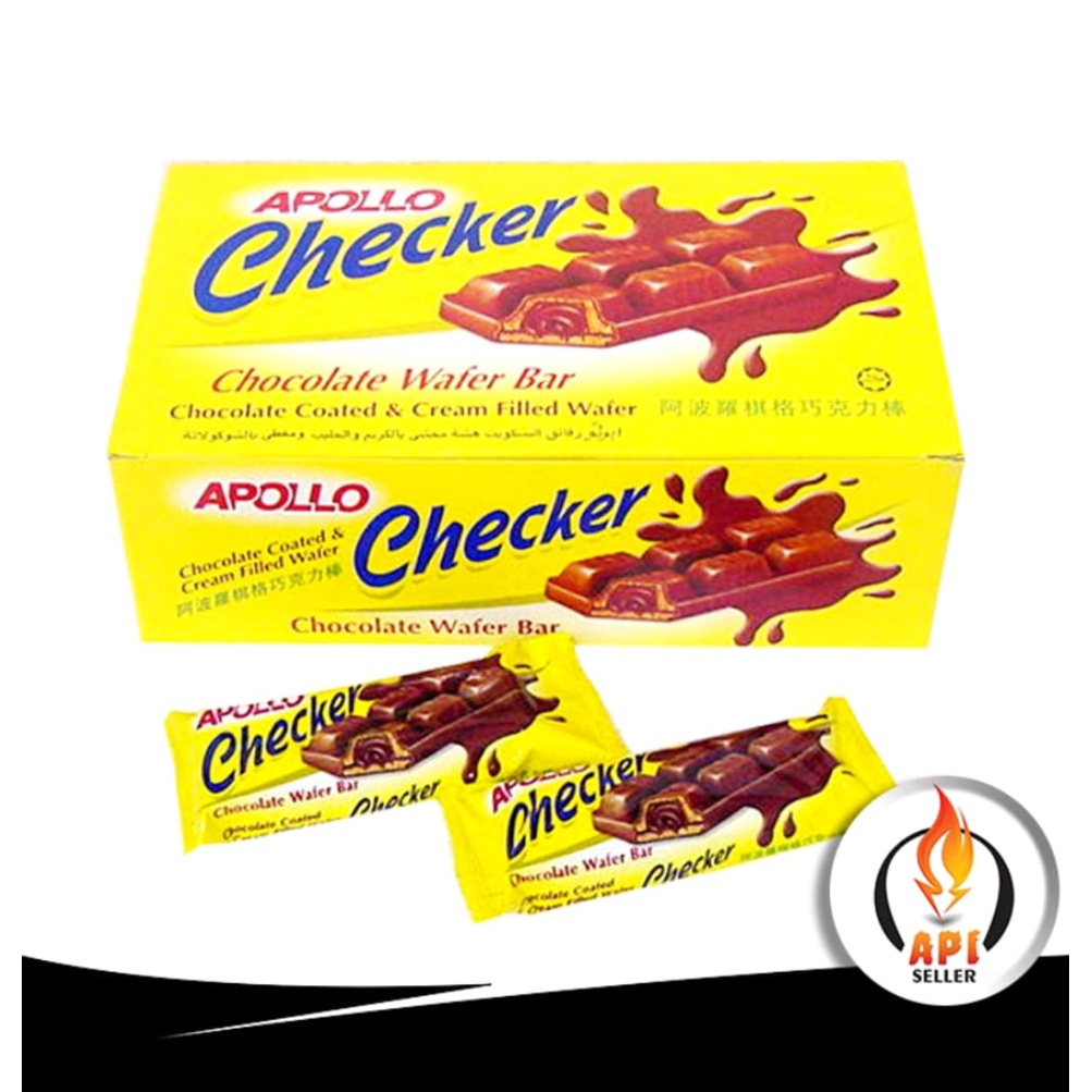 Apollo Checkers Chocolate Wafer 24 pcs