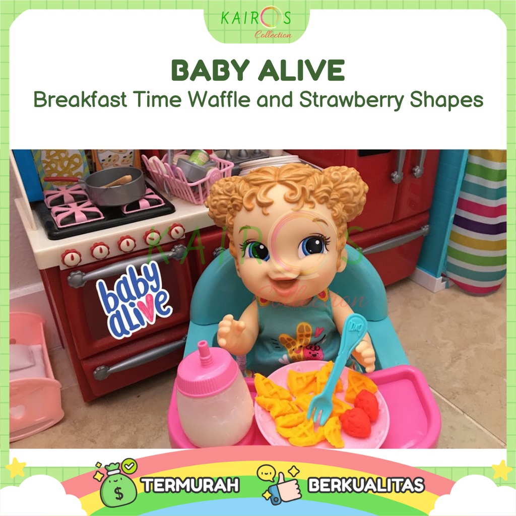 Baby Alive Breakfast Time Waffle and Strawberry Shapes