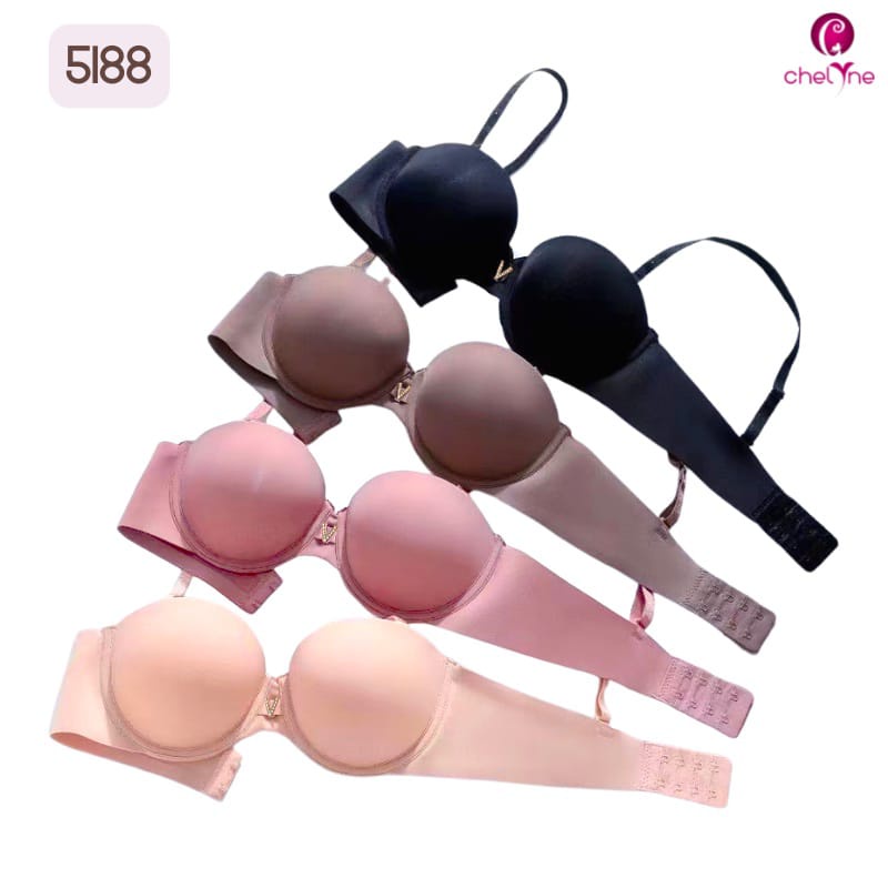 BH Chelyne Seamless Push-Up 2233 Full Cup / 5188 Half Cup - Bra Premium Breathable Tanpa Kawat