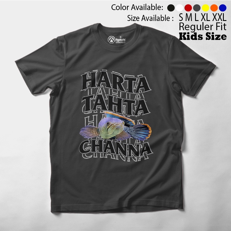 Baju Kaos Atasan Anak Laki - Laki Agatchi Motif Harta Tahta Channa