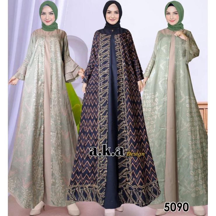 [5090]KEBAYA ORIGINAL//KEBAYA MODERN//GAMIS VISCOSE PREMIUN/SEMI SUTRA//Kode AKA