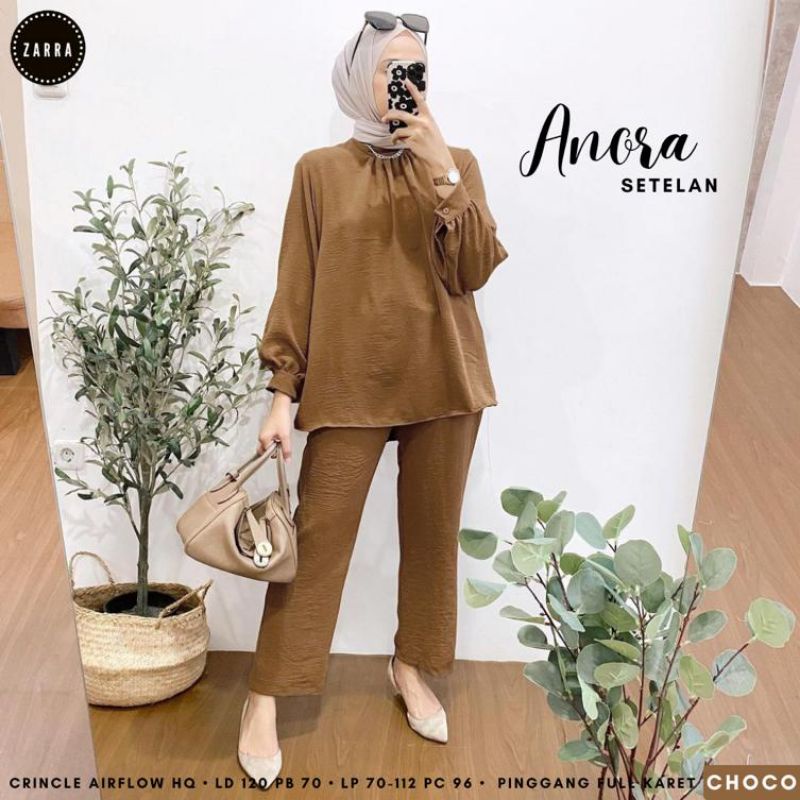 (BISA COD)ANORA SETELAN BIGZISE LD 120 ORIGINAL PRODUK BY ZARRA