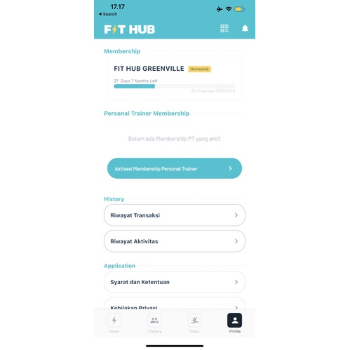 MEMBERSHIP FITHUB 6 BULAN ALL CLUB