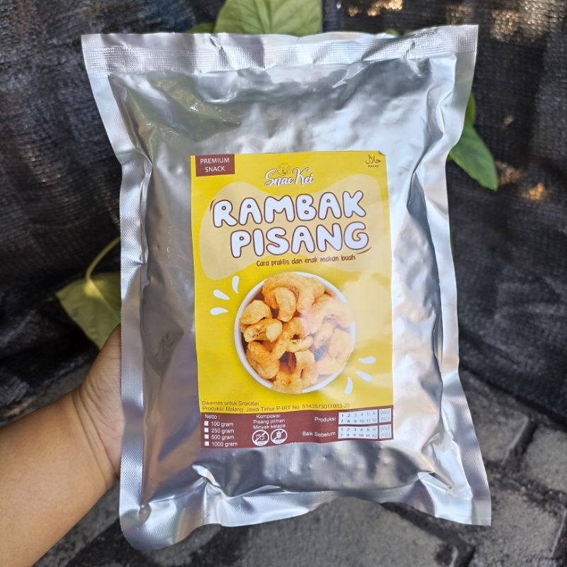 

TERMURAH!! RAMBAK PISANG PREMIUM 500GR KERIPIK PISANG KOTA MALANG