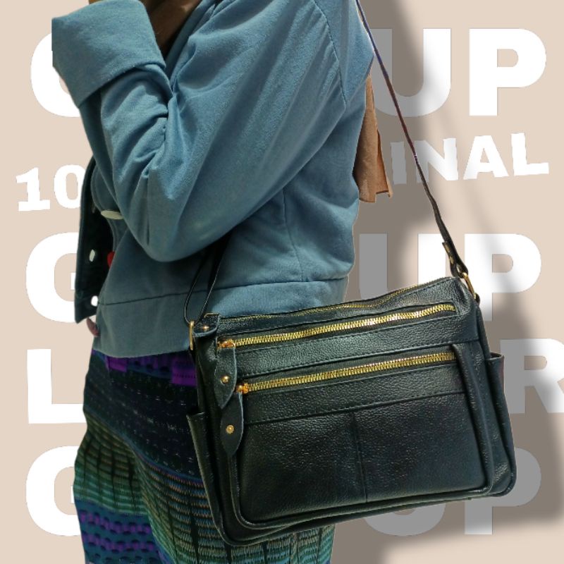 tas selempang wanita asli kulit original tas 100% kulit