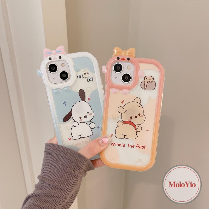 Soft Case Desain Kartun Pochacco Winnie The Pooh 3D Untuk IPhone 11 13 12 14 Pro MAX XR 6 6S 7 8 Plus 14 Plus 11 Plus 11 Pro MAX X XS MAX SE 2020