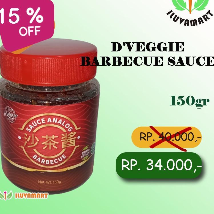 

Best.. D'Veggie Sauce Analog Barbecue 150gr Sauce Bbq Analog VEGAN Sa Cha Ciang HIF