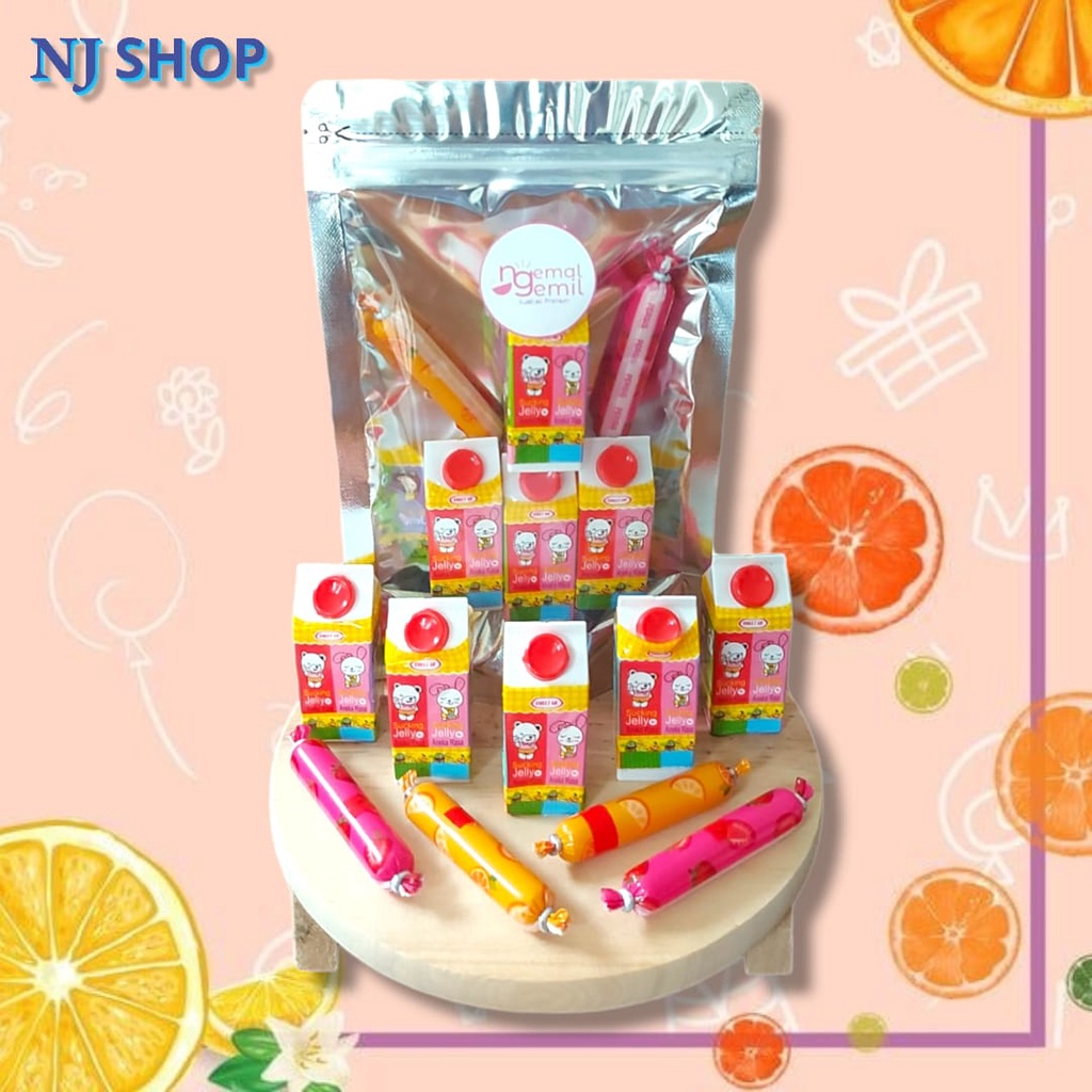

[Jelly Original] - Sosis Jelly Mix Permen Sedotan Kotak Susu Kualitas Premium