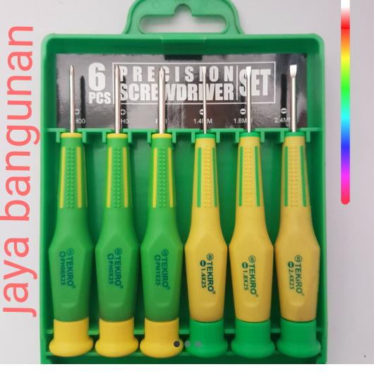 %%%%] obeng hp jam tangan set tekiro 6pcs