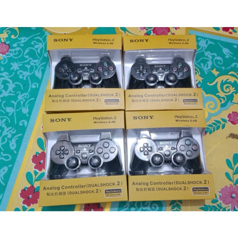 STIK PS2 WIRELESS TANPA KABEL/ANALOG CONTROLLER PLAYSTATION 2