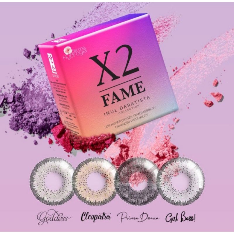 X2 Fame X Inul Daratista Softlens Warna Ukuran Normal Sampai -3.00