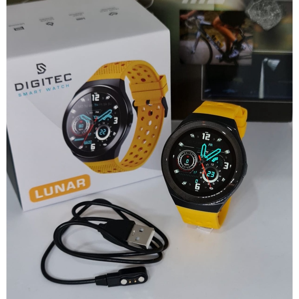 Jam Tangan DiGITEC LUNAR smarwatch bluetooth connect ke hp jam tangan pria wanita multi fungsi Original