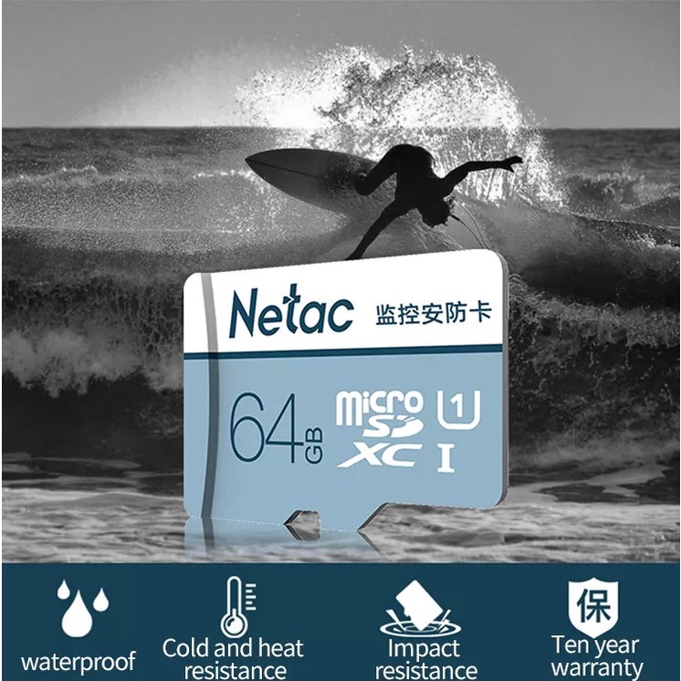 NETAC Micro SD Class 10 microsd 98 MBps 64 GB kartu memori kelas 10 Memory Card hp Ultra 32G