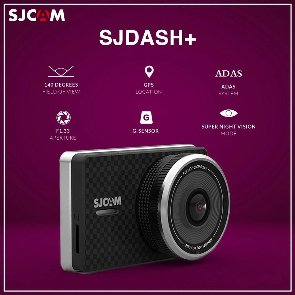 SJCAM SJDASH+ Dashcam 1080P WiFi Kamera Dashboard Mobil