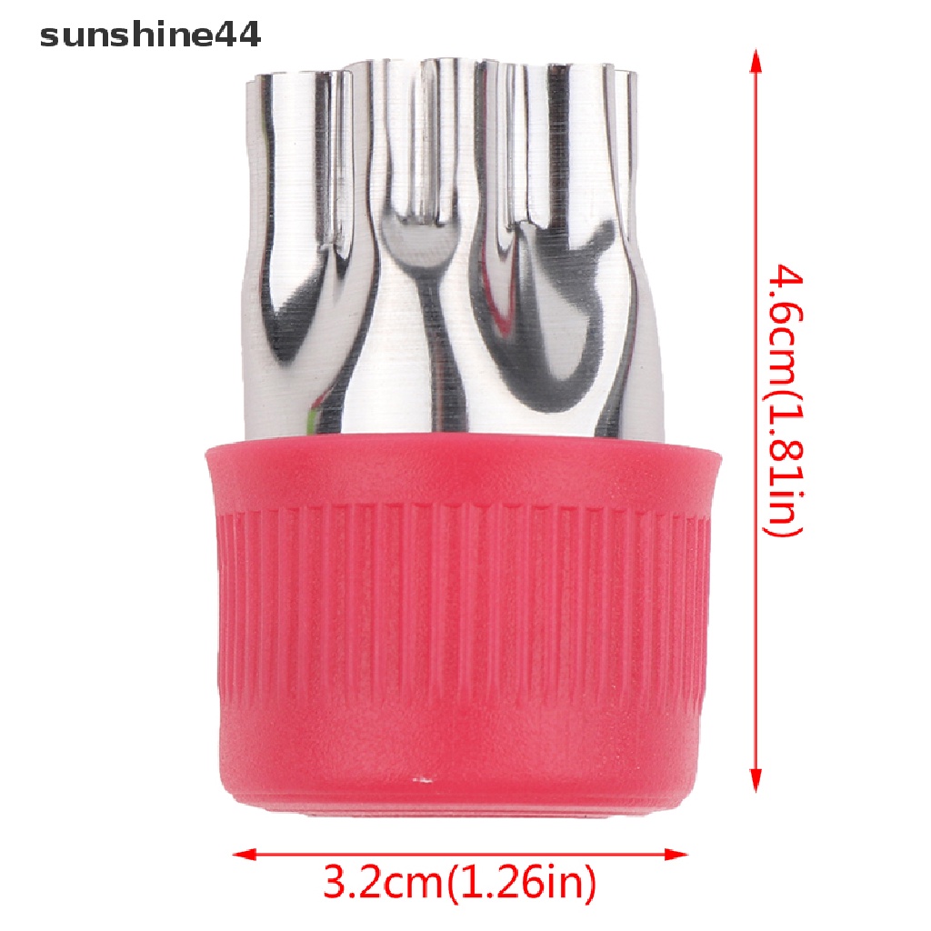 Sunshine 12Pcs / Set Cetakan Kue / Biskuit Bentuk Bunga / Buah / Hewan Bahan Stainless Steel