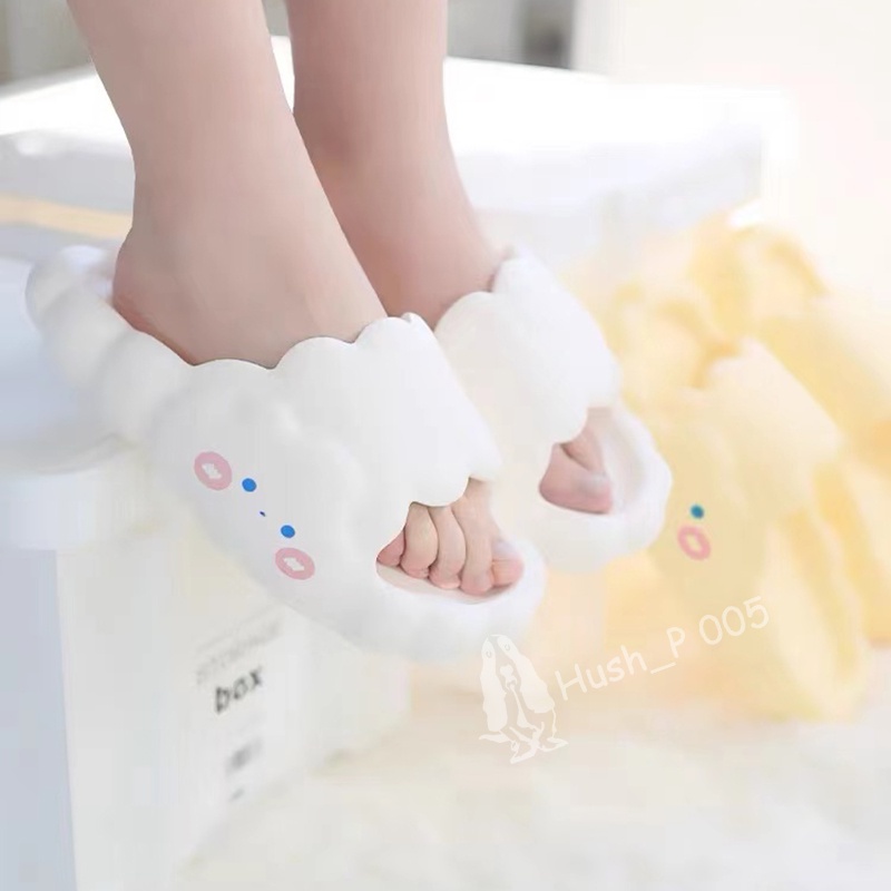 [36-41] Komin Sandal Selop Wanita Cute Cloud Sandal Jelly Korea Anti Slip Sandal Rumah Import Sandal Awan Lucu Nyaman Empuk