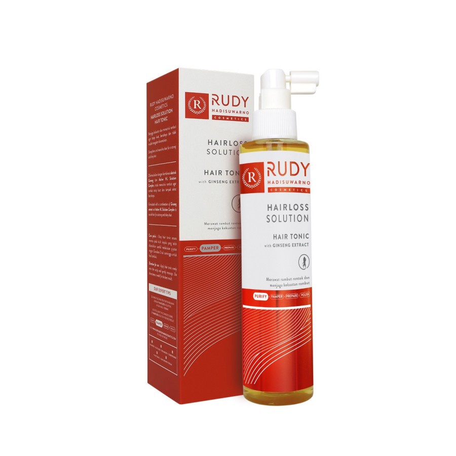 Rudy Hadisuwarno Hair Loss Defense Hair Tonic 200 ml / 100ml Merah