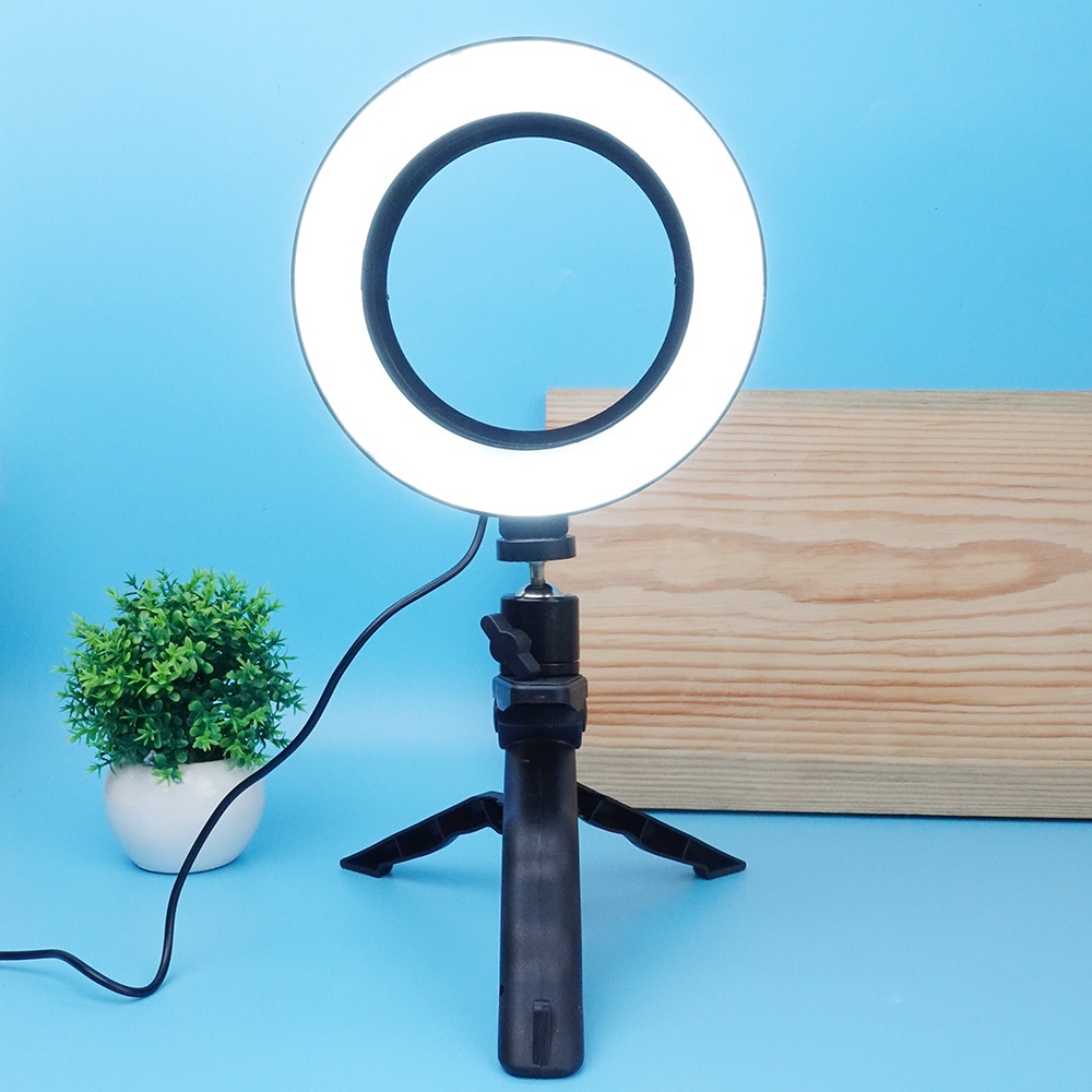 RING LIGHT M-16 MINI LAMP RING LIGHT REMOTE PORTABLE LAMPU RINGLIGHT MINI