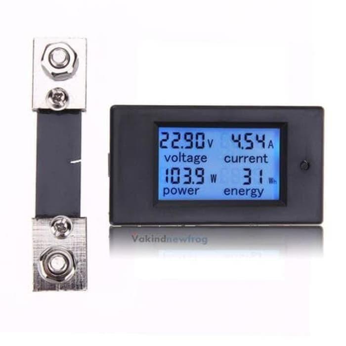 Digital Volt Amp Watt Ampere Kwh Meter Voltmeter DC 100A Ammeter+shunt