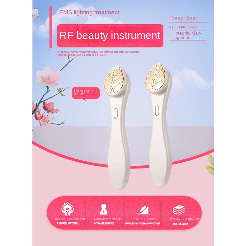 Rf beauty Instrumen introducer heating EMS RF Instrumen Rumah Tangga Emas 24K