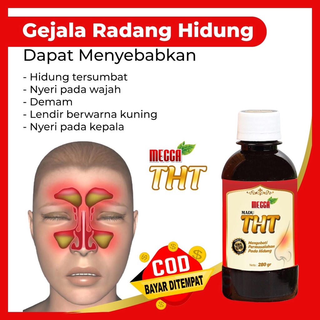 Madu Mecca FRESHIN  THT KEMASAN BARU Sinusitis dan Polip 280 gr  Untuk Atasi Masalah Pernapasan